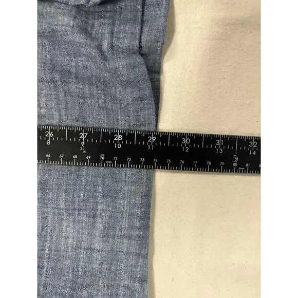 Vineyard Vines Button Up Cabana Shirt Mens 2XL Blue Classic Fit Short Sleeve - Picture 5 of 6